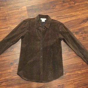 Nine West Suede Button Down. Size S